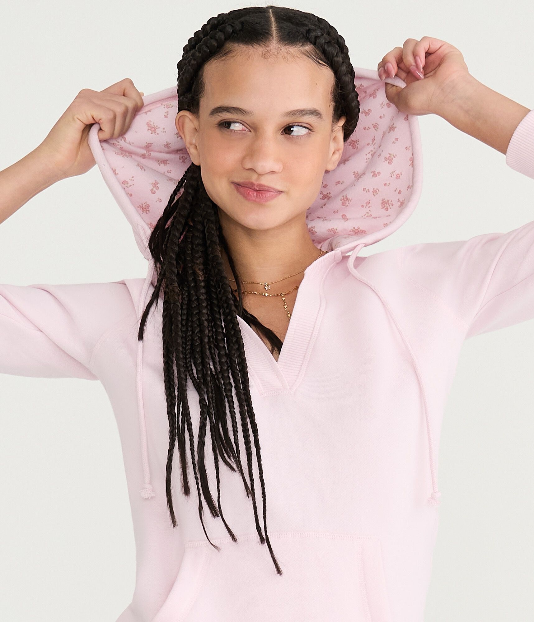 Cloud Soft V-Neck Pullover Hoodie