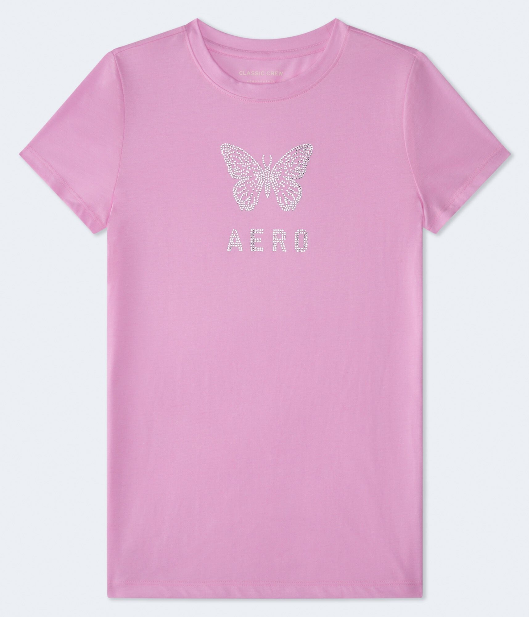 Rhinestone Aero Butterfly Graphic Tee