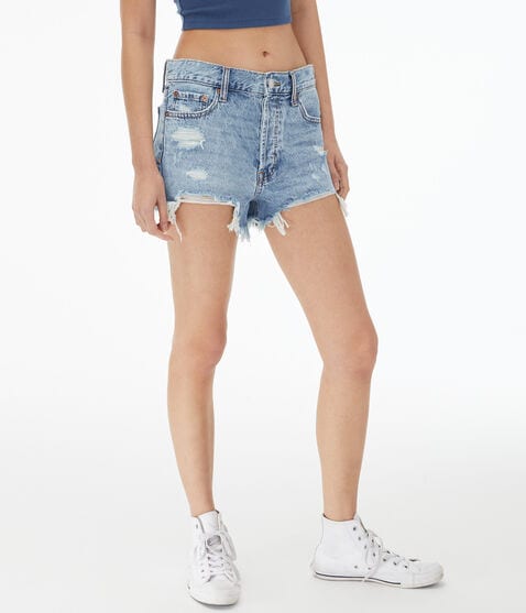 Premium Air Slouchy Denim Boyfriend Shorts Premium Air Slouchy Denim Boyfriend Shorts