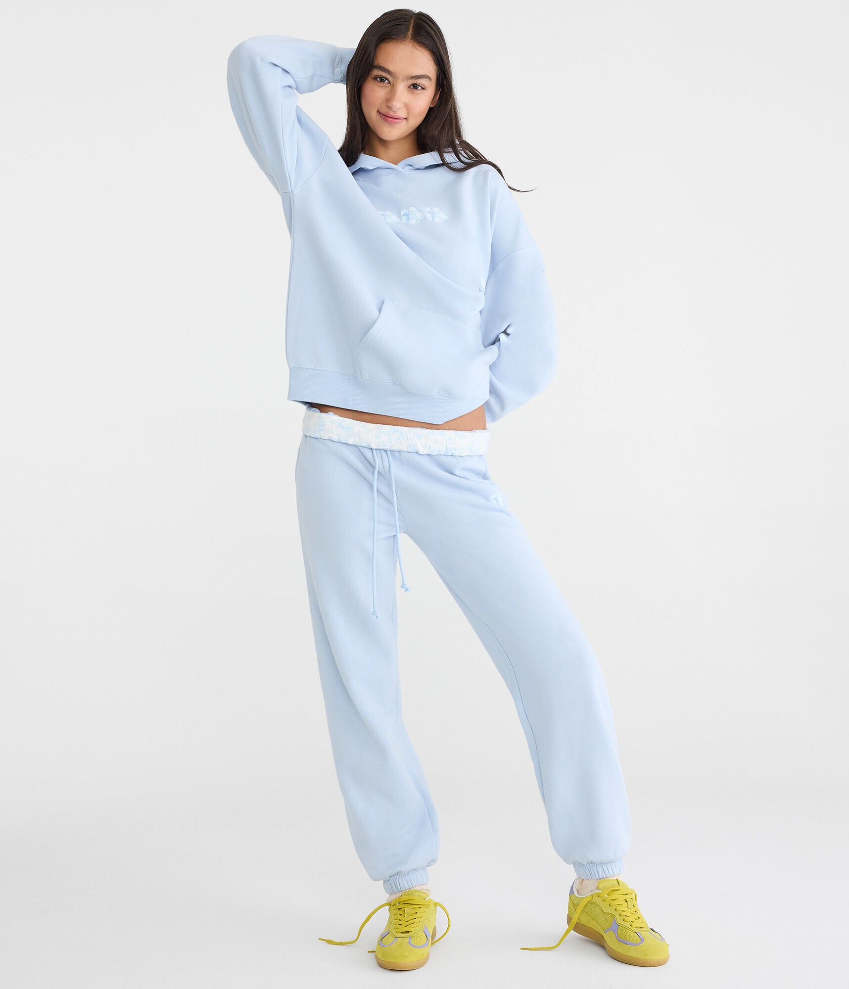 Cloud Soft Floral Oversized Pullover Hoodie