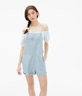 Solid Linen Shortalls