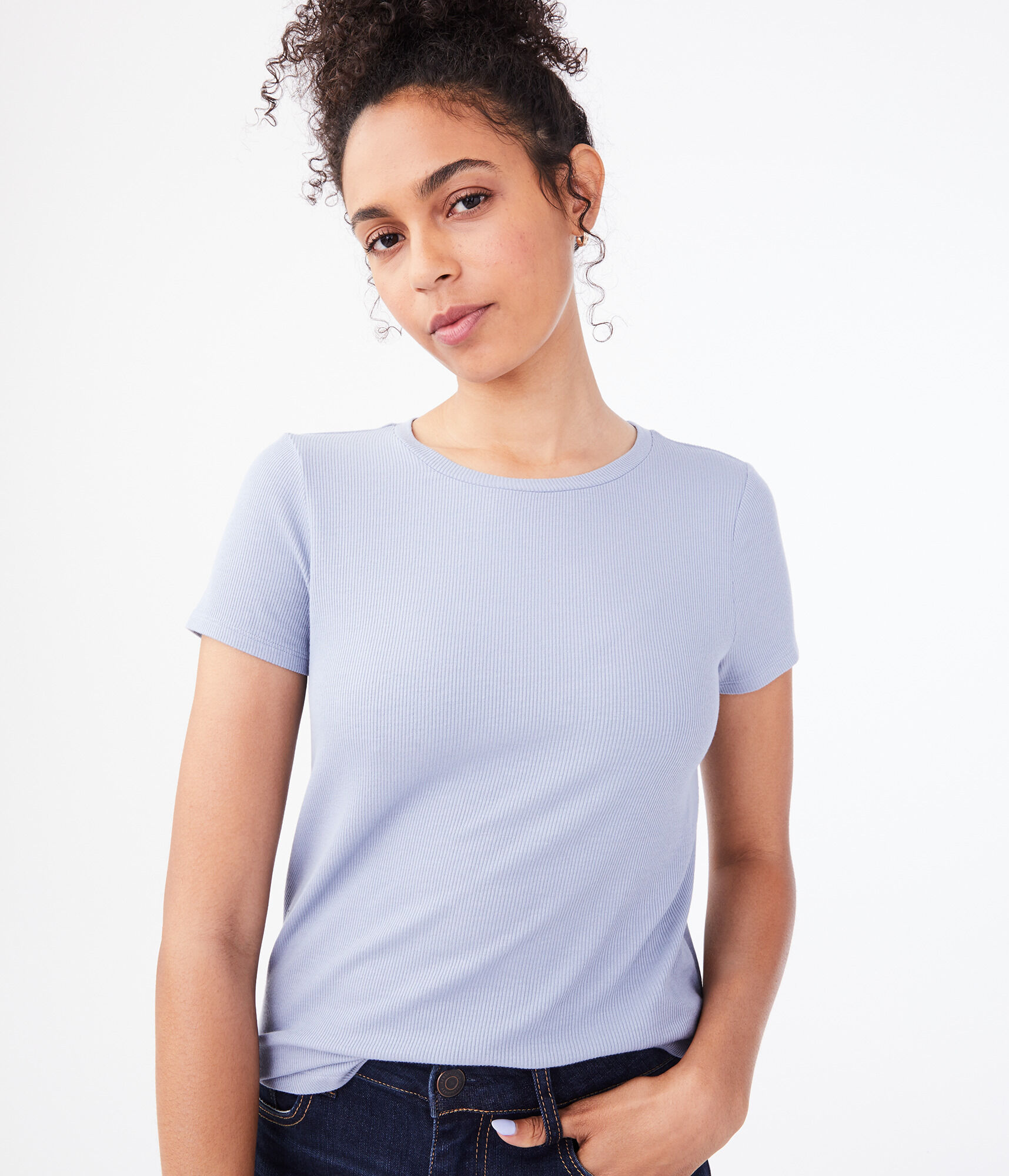 Seriously Soft Ribbed Crew Tee