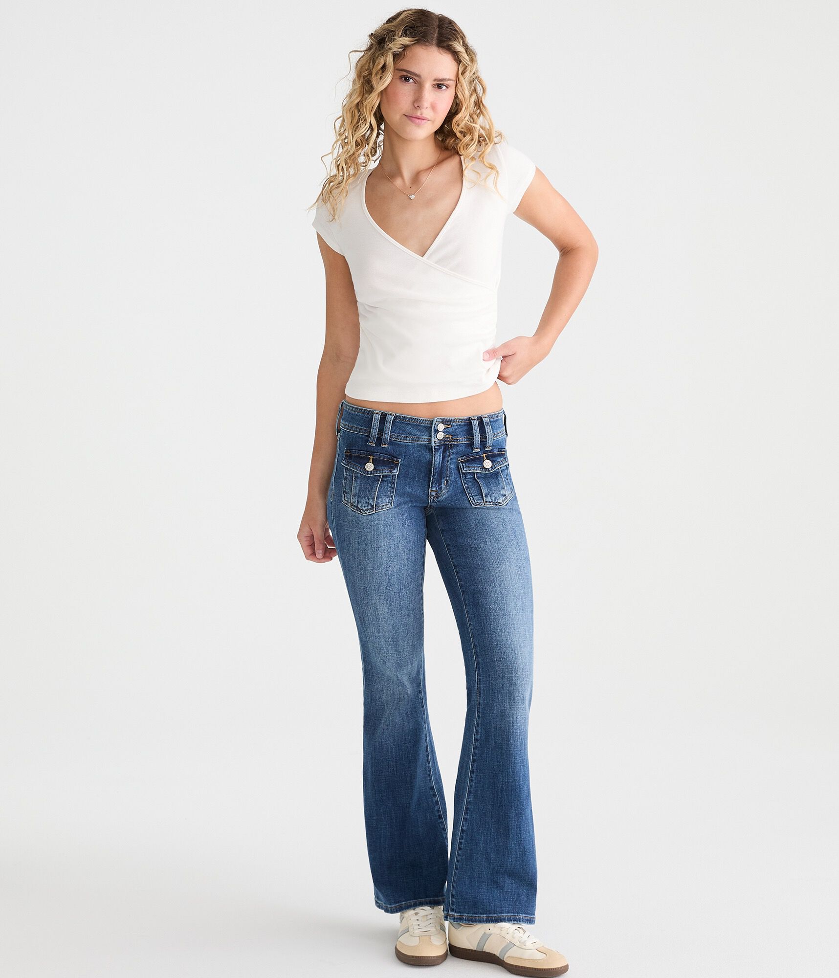 Low-Rise Flare Jean