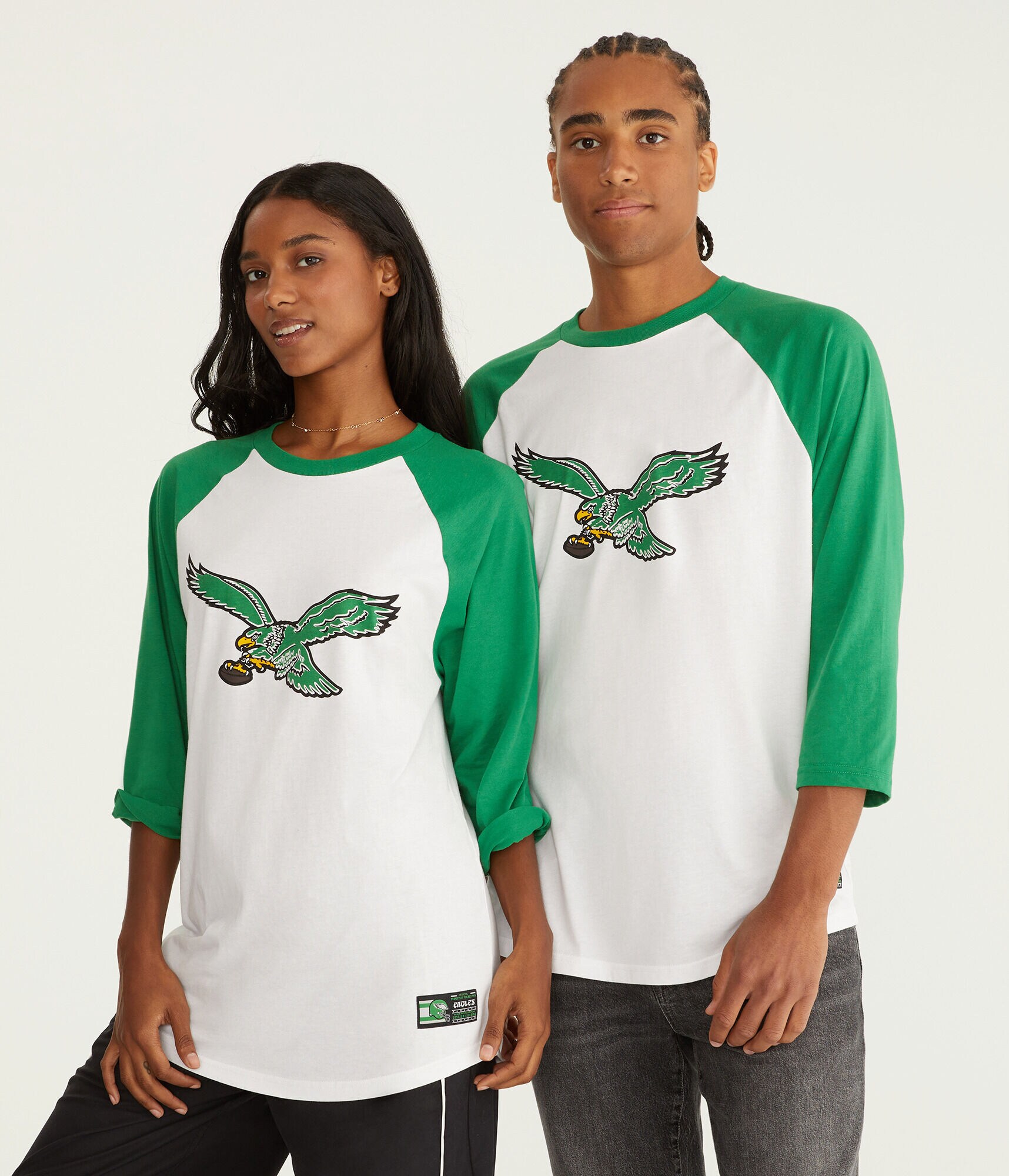 3/4 Sleeve Philadelphia Eagles Relaxed Raglan Tee