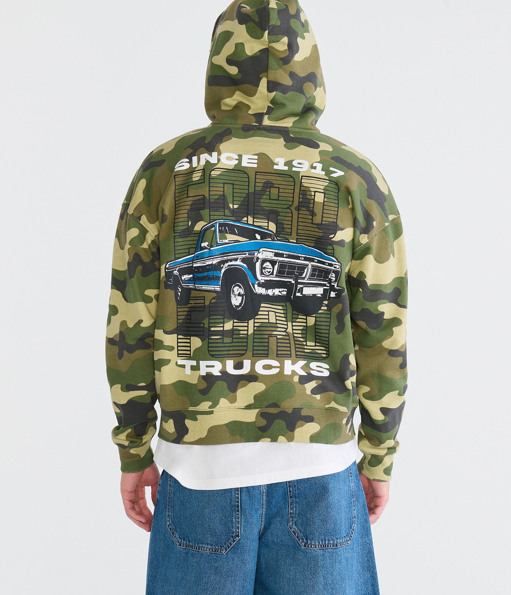 Ford Built Tough Camo Boxy Full-Zip Hoodie