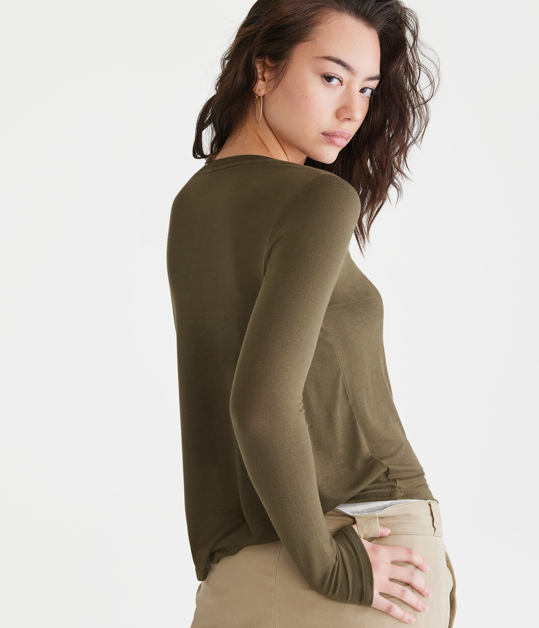 Long Sleeve Seriously Soft Crew Tee