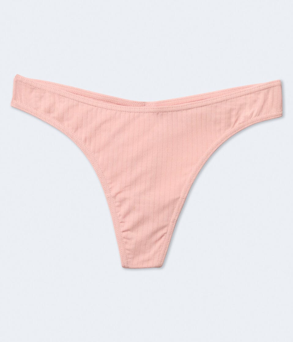 Ribbed Modal Thong