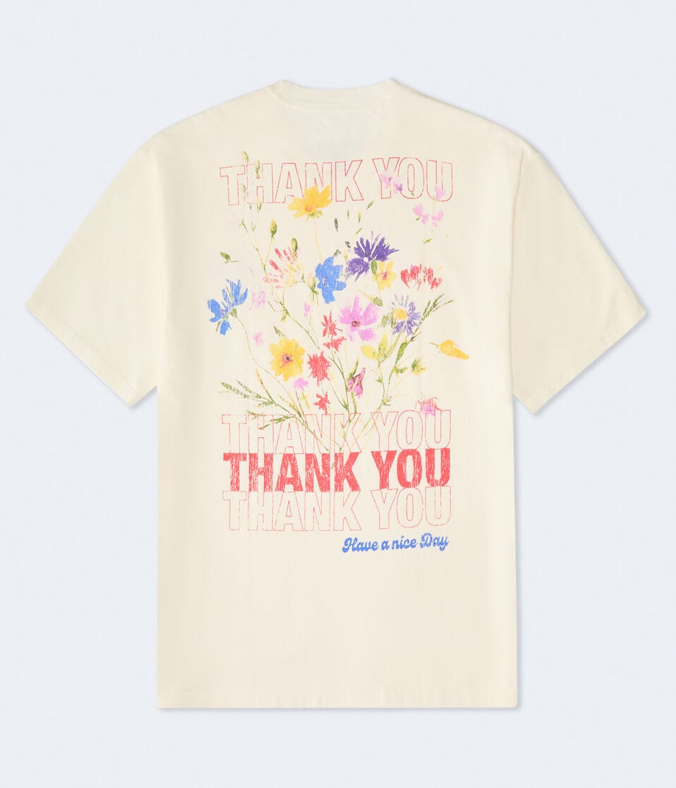 Thank You Floral Graphic Tee