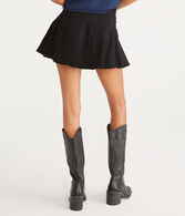 Pleated Buckle Mini Skirt