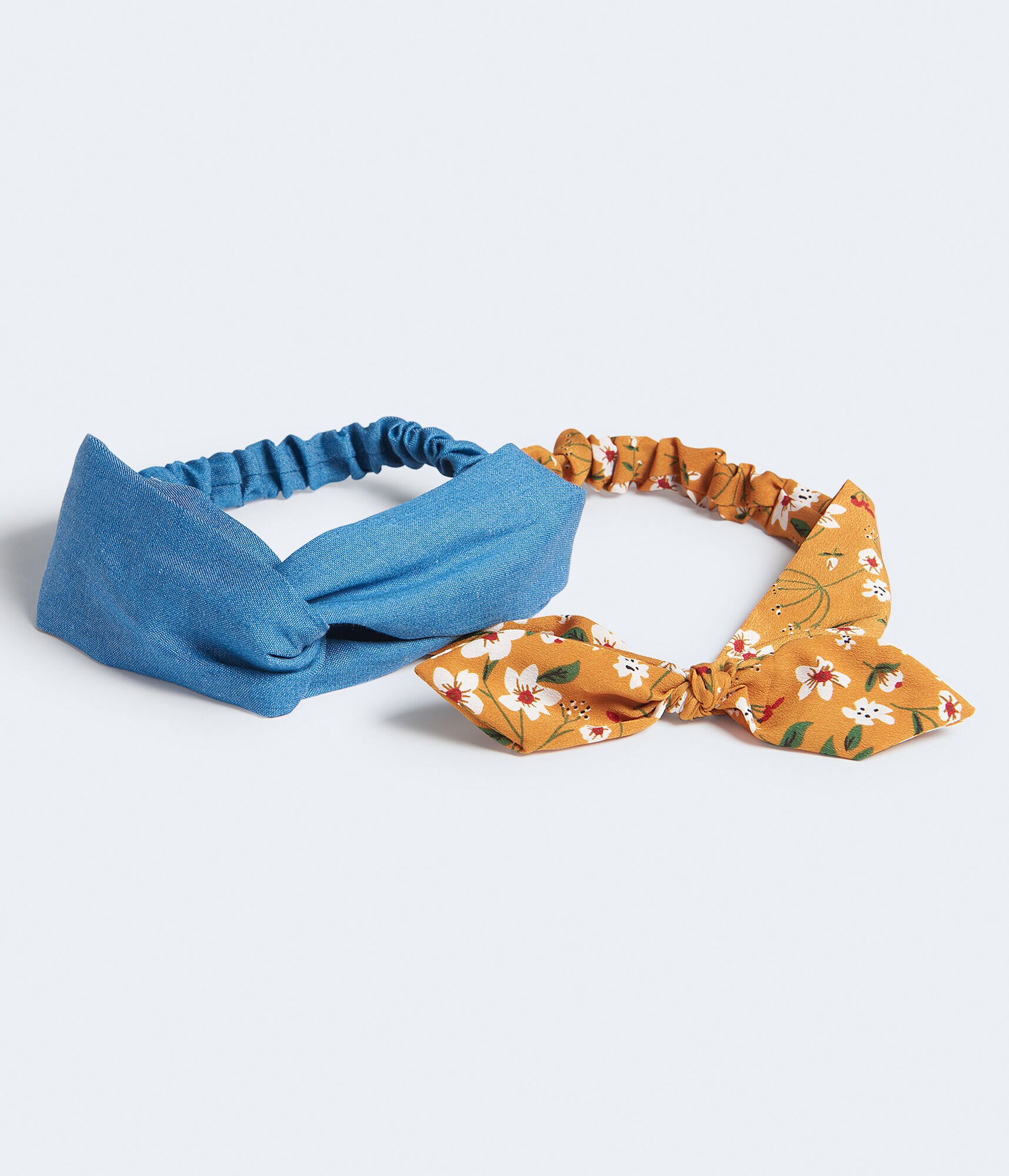 Floral &amp; Denim Headband 2-Pack
