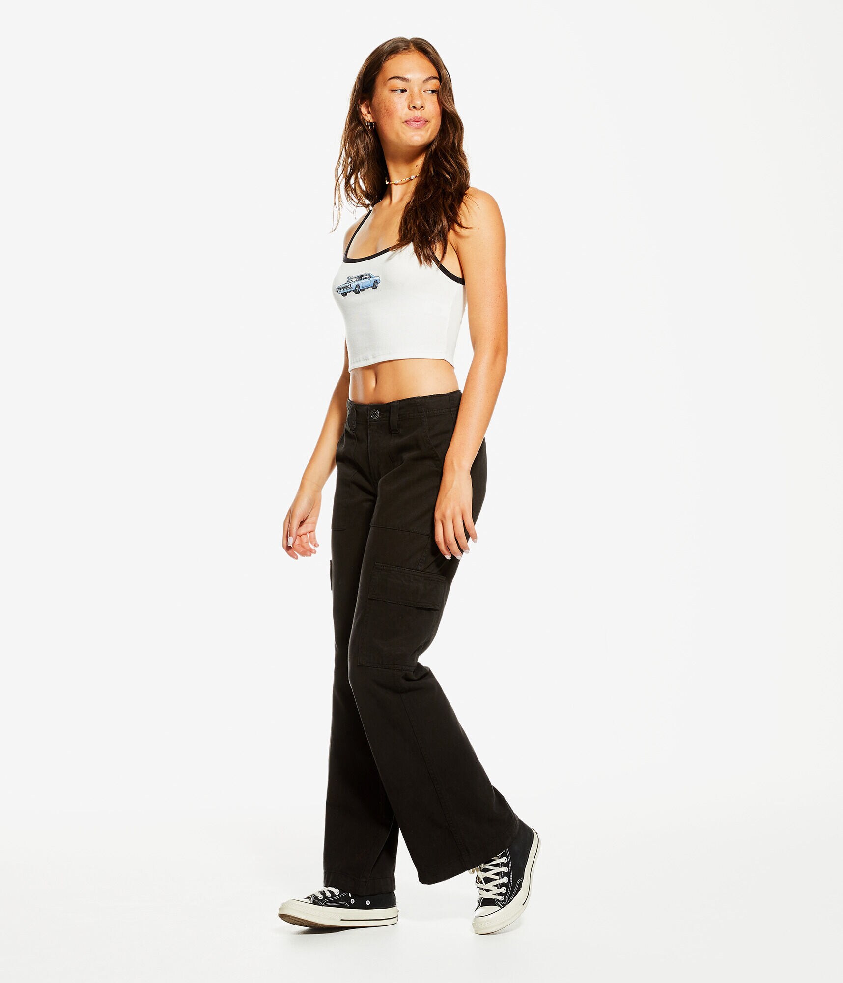 Muscle Car Pop Punk Cropped Cami
