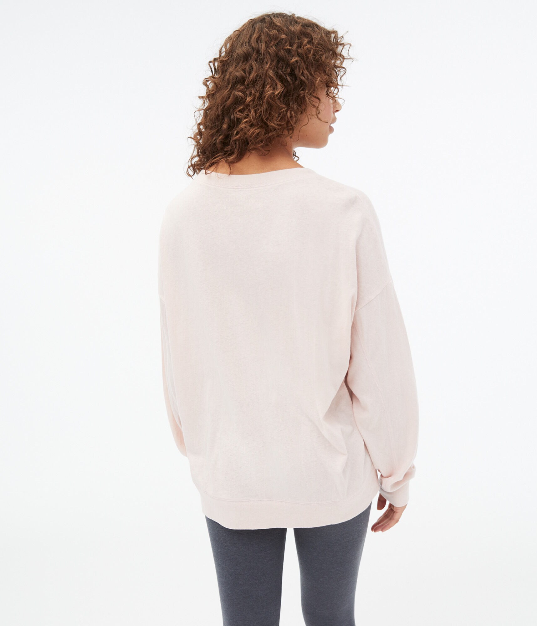 Long Sleeve Oversized Boyfriend Crew Tee