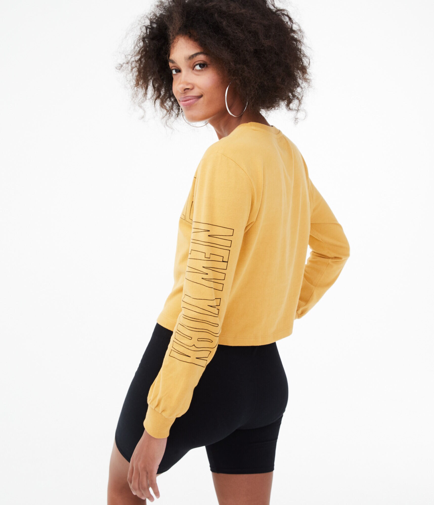 Long Sleeve Block Logo Tomboy Crew Tee