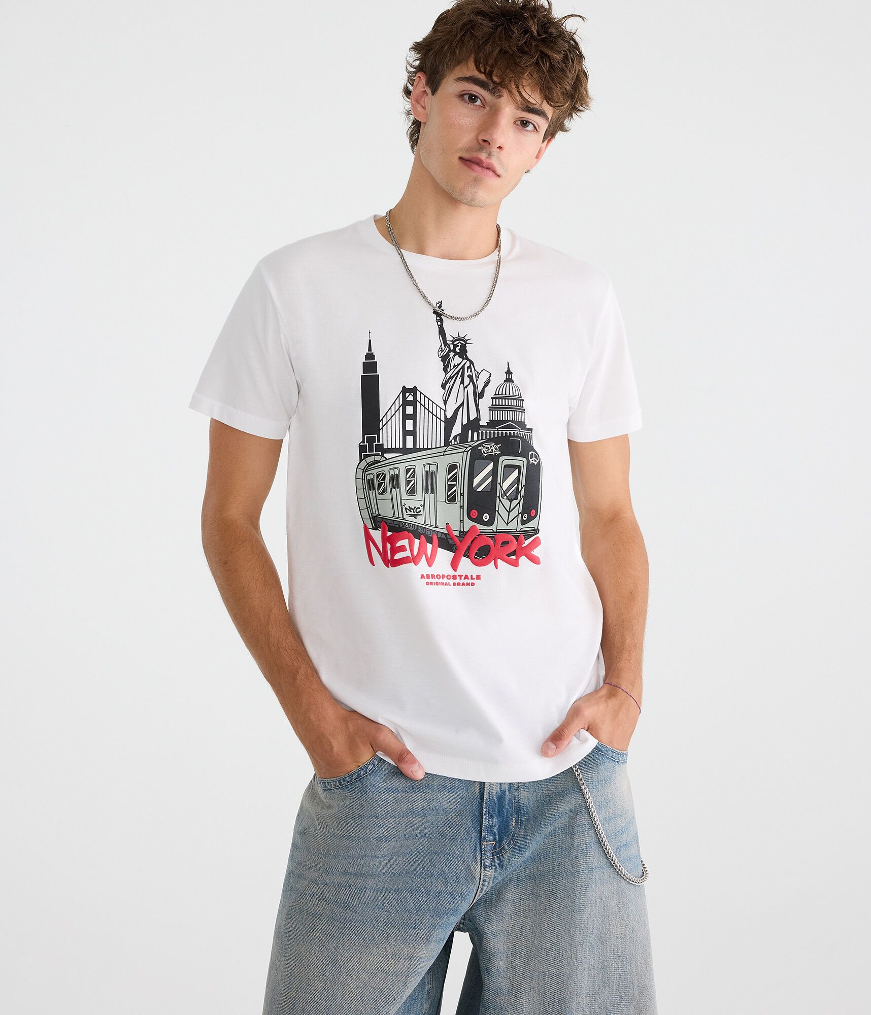 Aero New York Subway Graphic Tee
