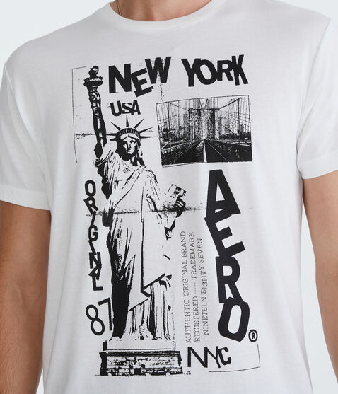 Aero NYC Statue Of Liberty Graphic Tee Aero NYC Statue Of Liberty Graphic Tee