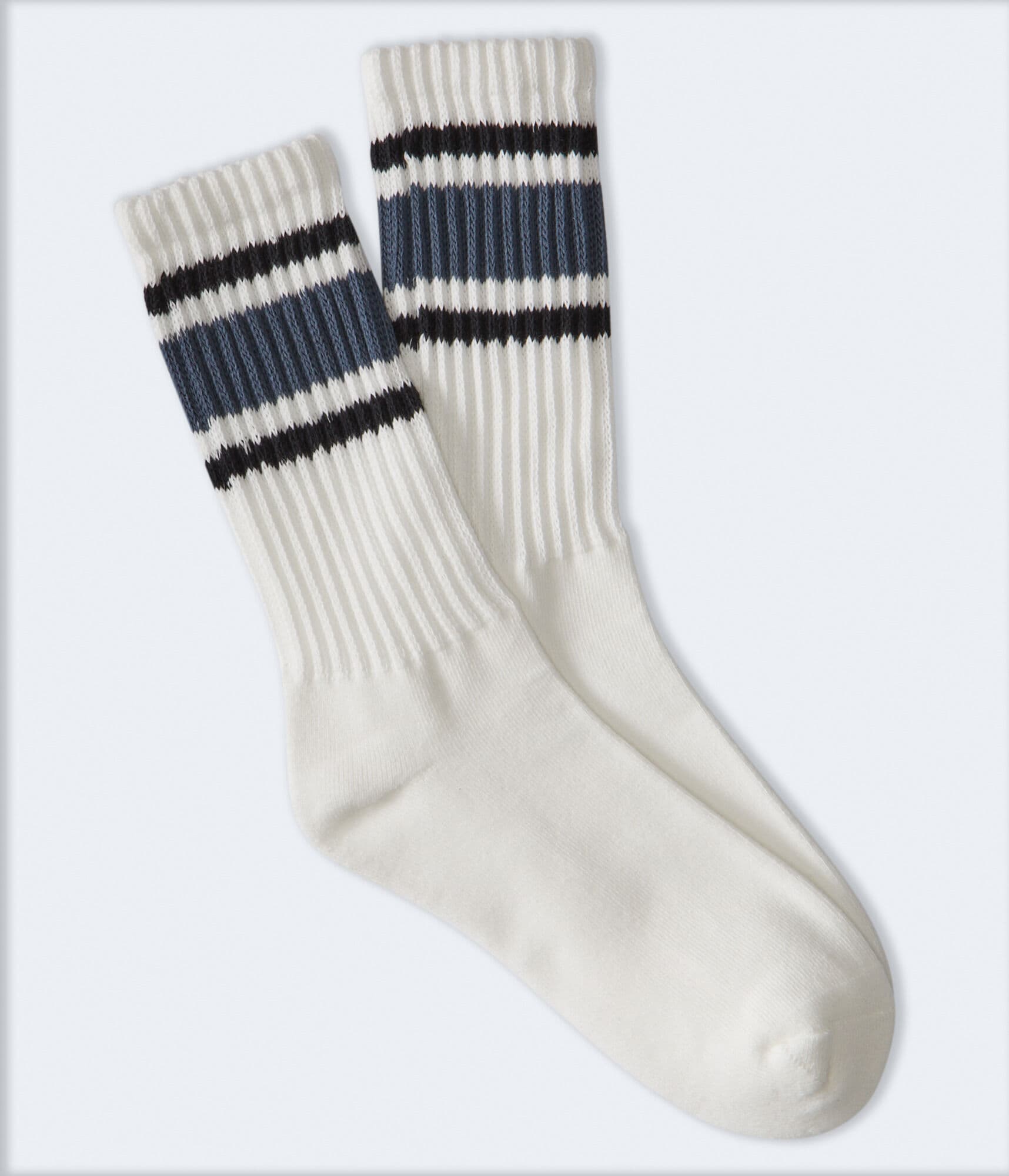 Varsity Multi-Stripe Crew Socks