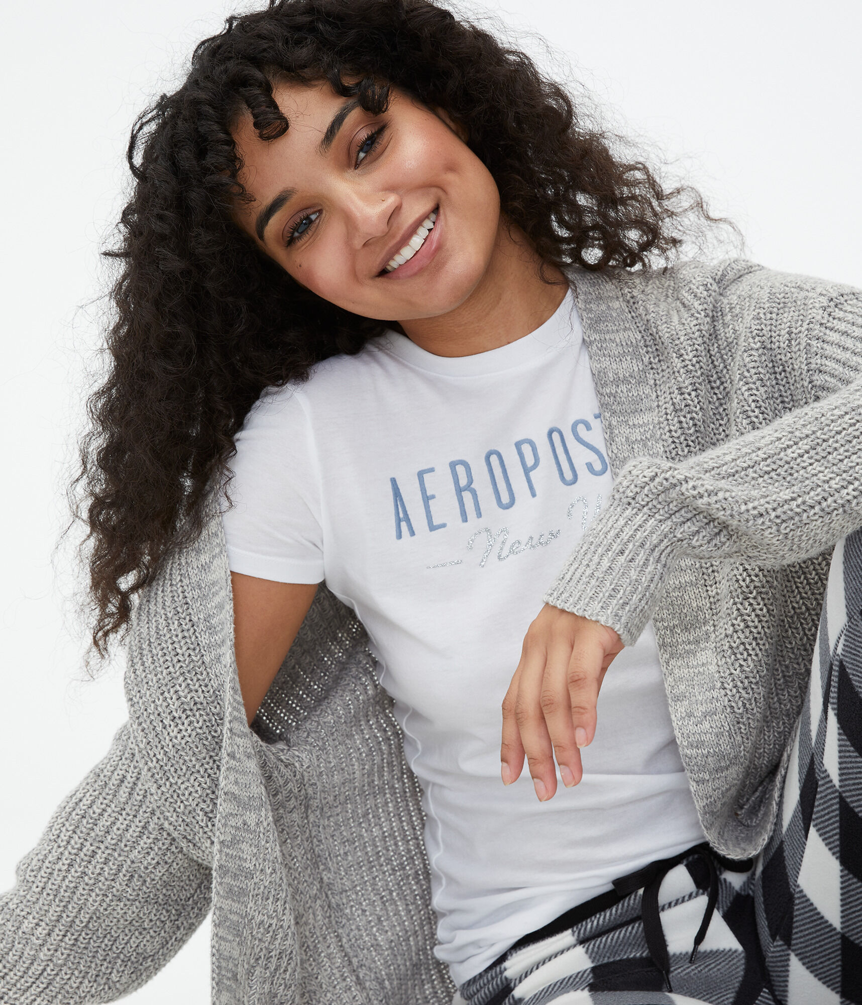 Aeropostale New York Glitter Graphic Tee