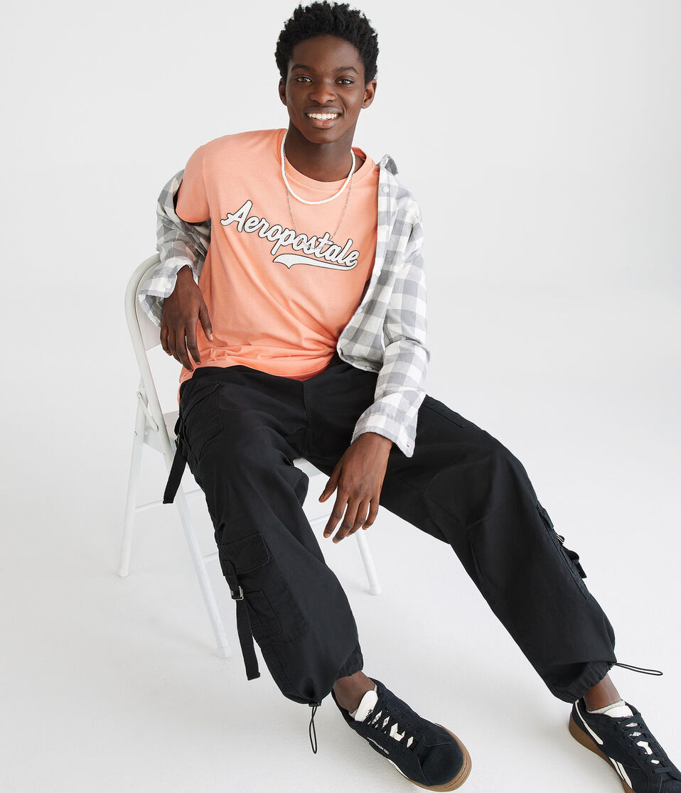 Aeropostale Script Appliqué Graphic Tee