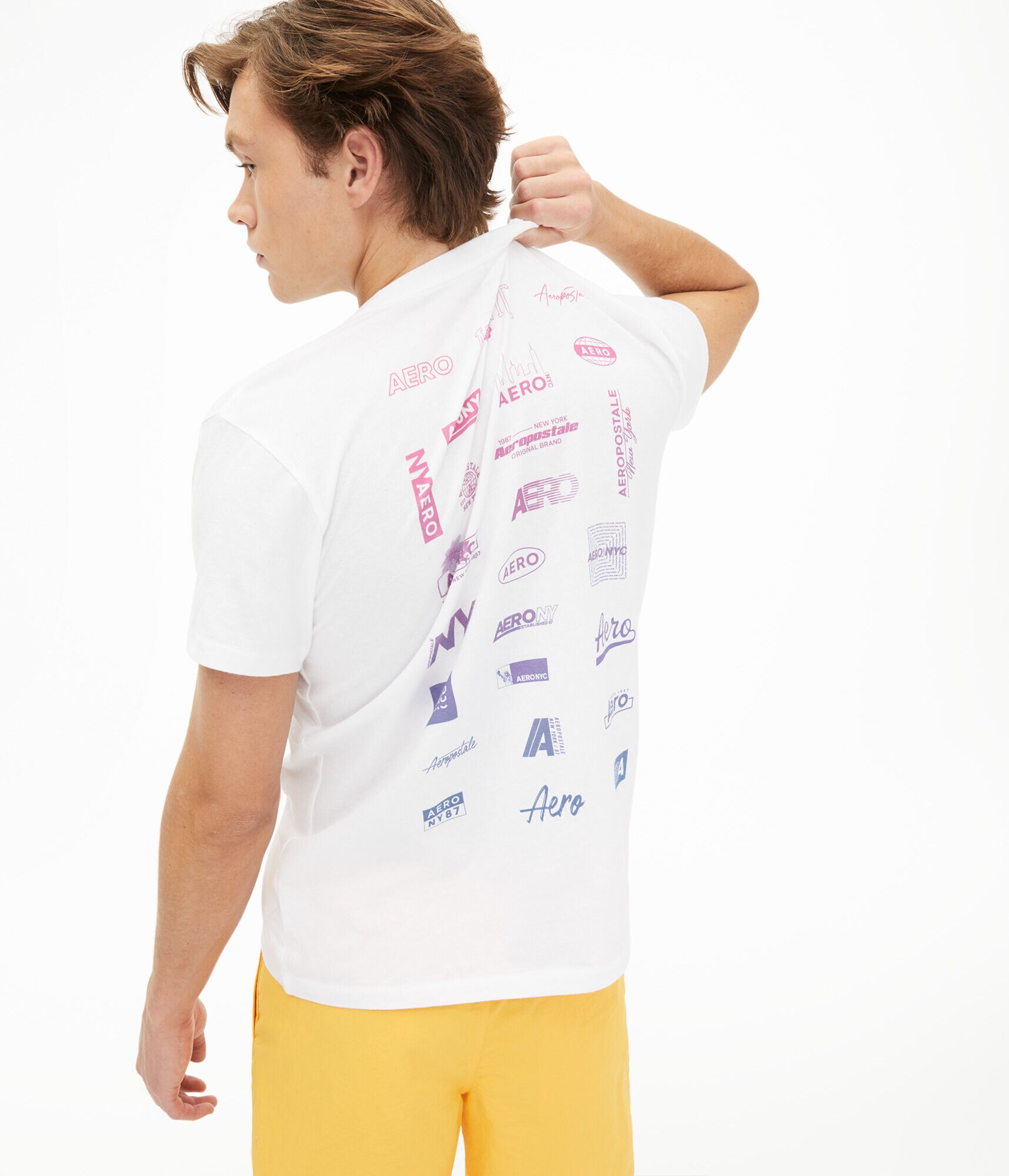 Ombr&eacute; Aero Box Logo Graphic Tee