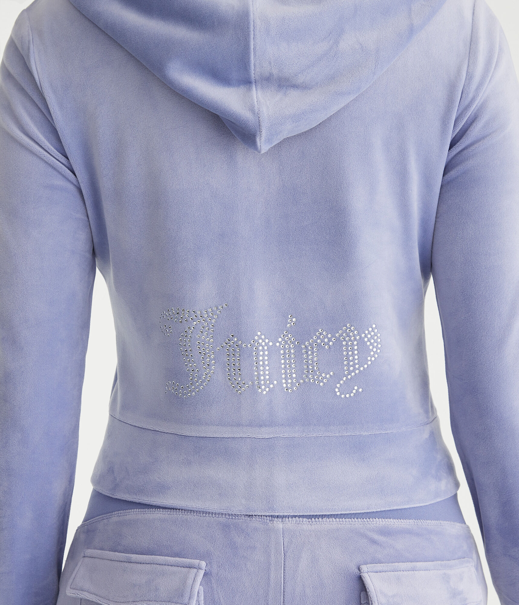 Juicy Couture Bling Velour Full-Zip Hoodie