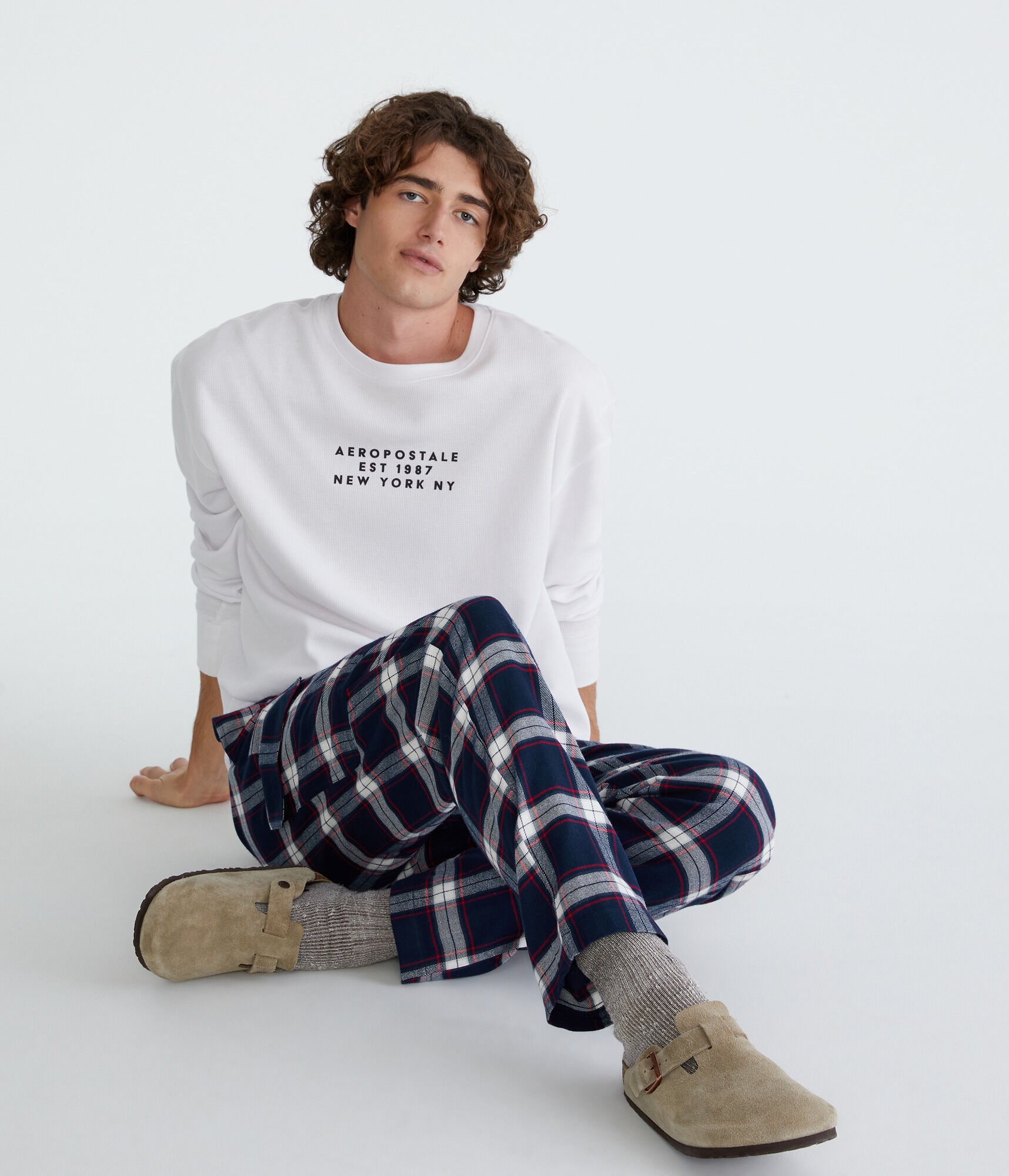 Plaid Flannel Cargo Sleep Pants