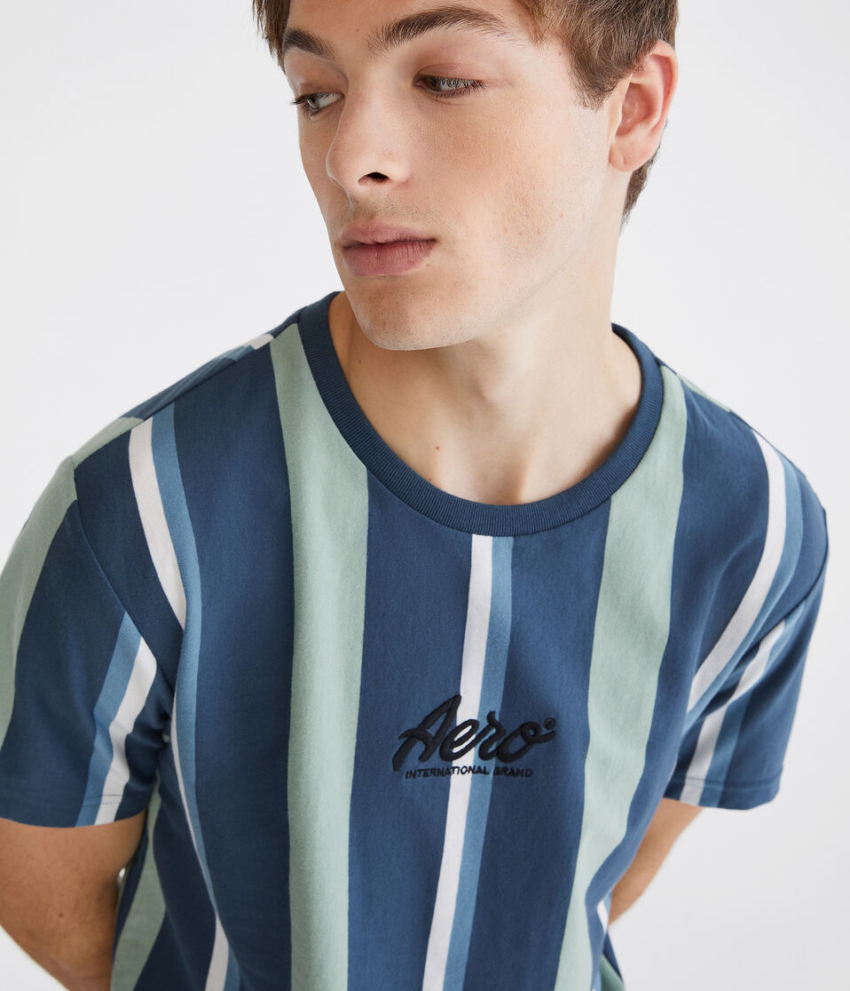 Aero Vertical Stripe Graphic Tee