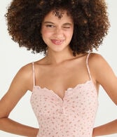 Waffle Knit Sleep Romper