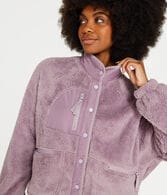 Solid Sherpa Snap Jacket