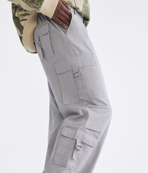 Relaxed Strap-Pocket Cargo Pants