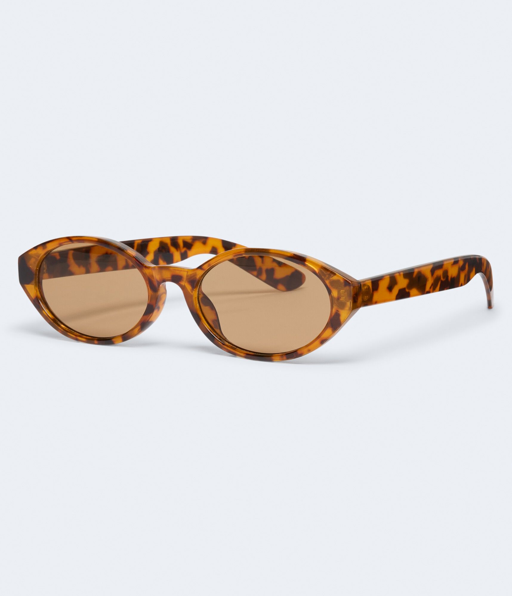 Tortoiseshell Oval Sunglasses