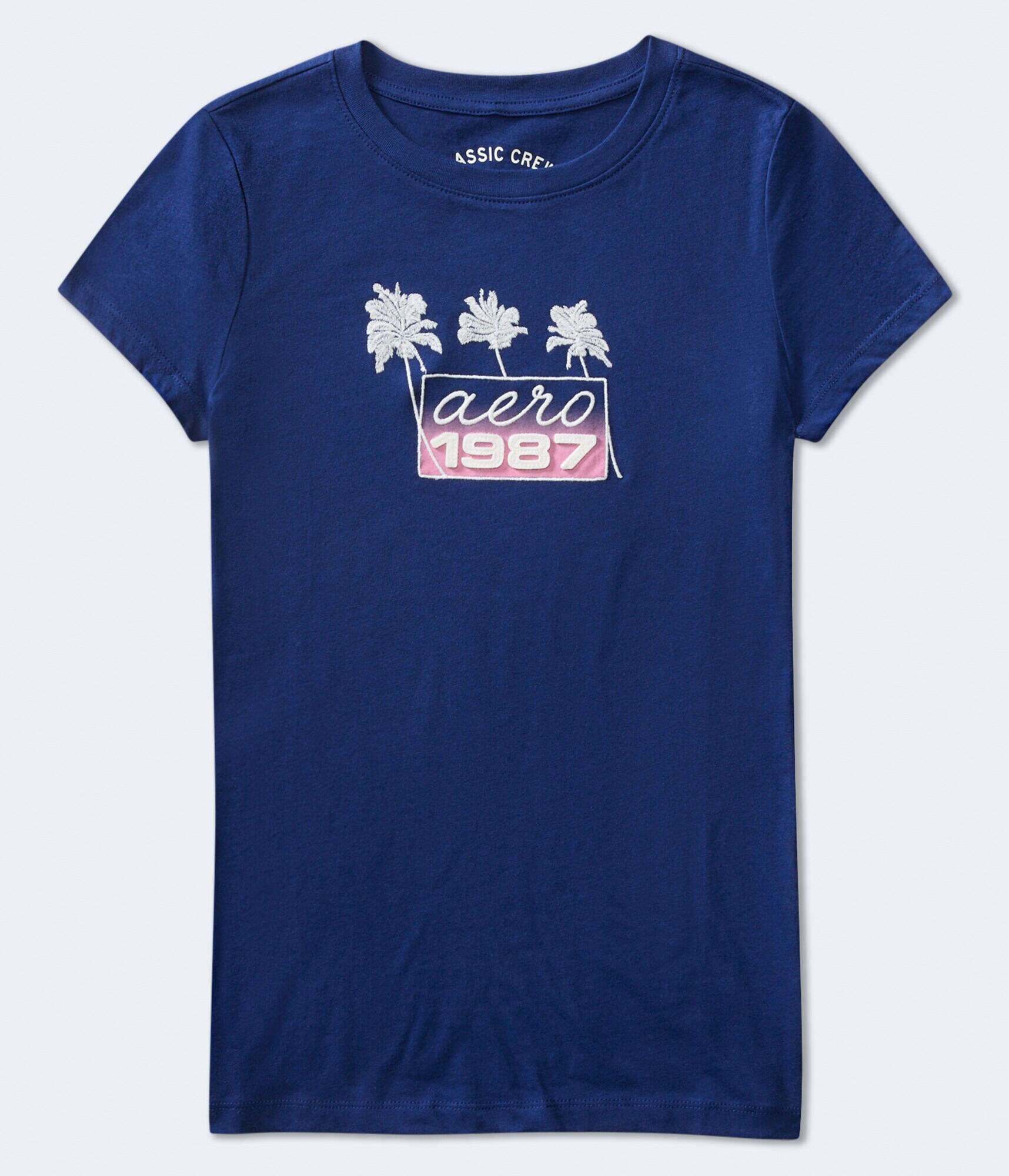 Aero 1987 Palms Appliqu&eacute; Graphic Tee