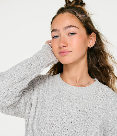 Cable-Knit Tunic Sweater Cable-Knit Tunic Sweater