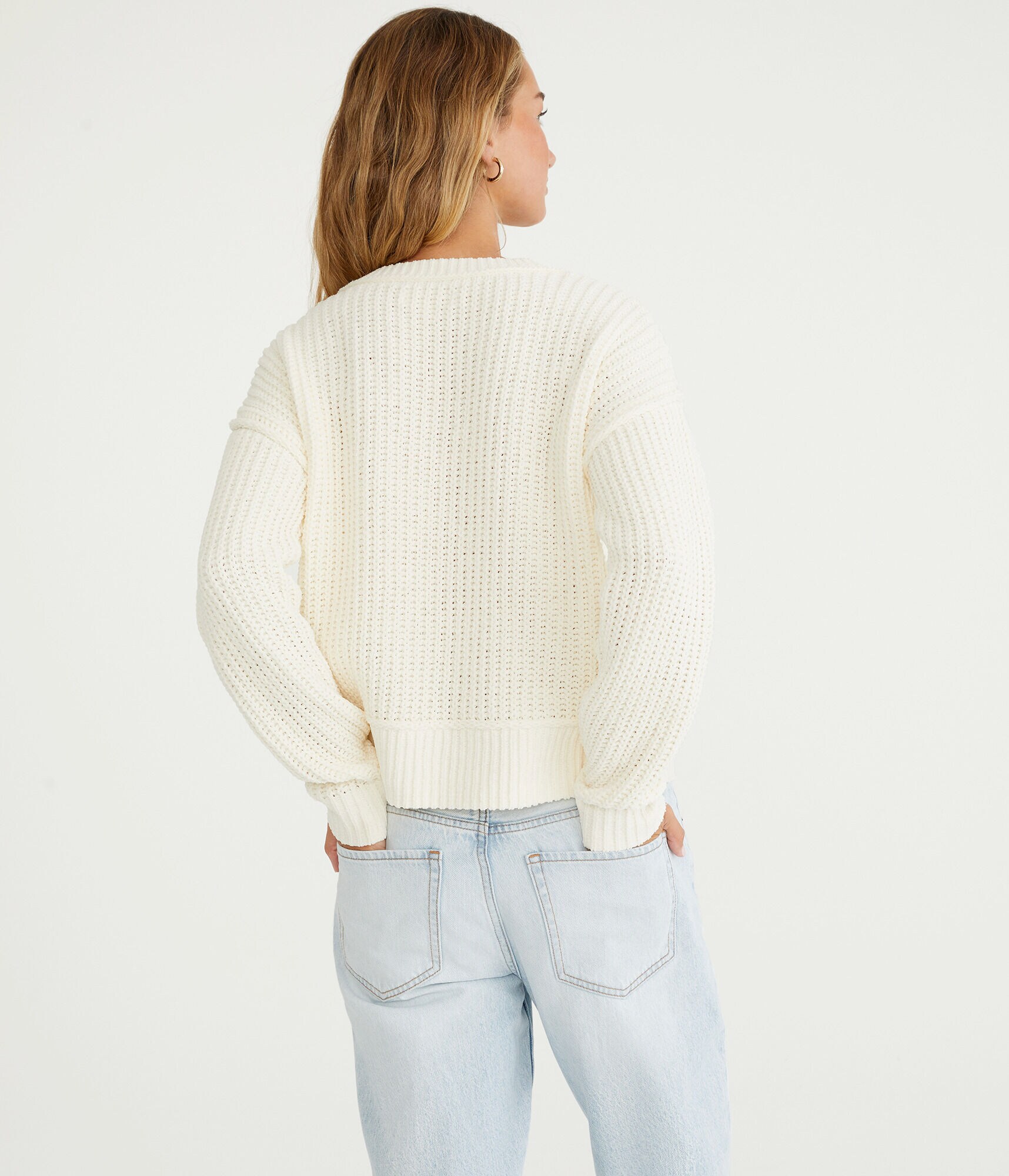 Chenille V-Neck Sweater