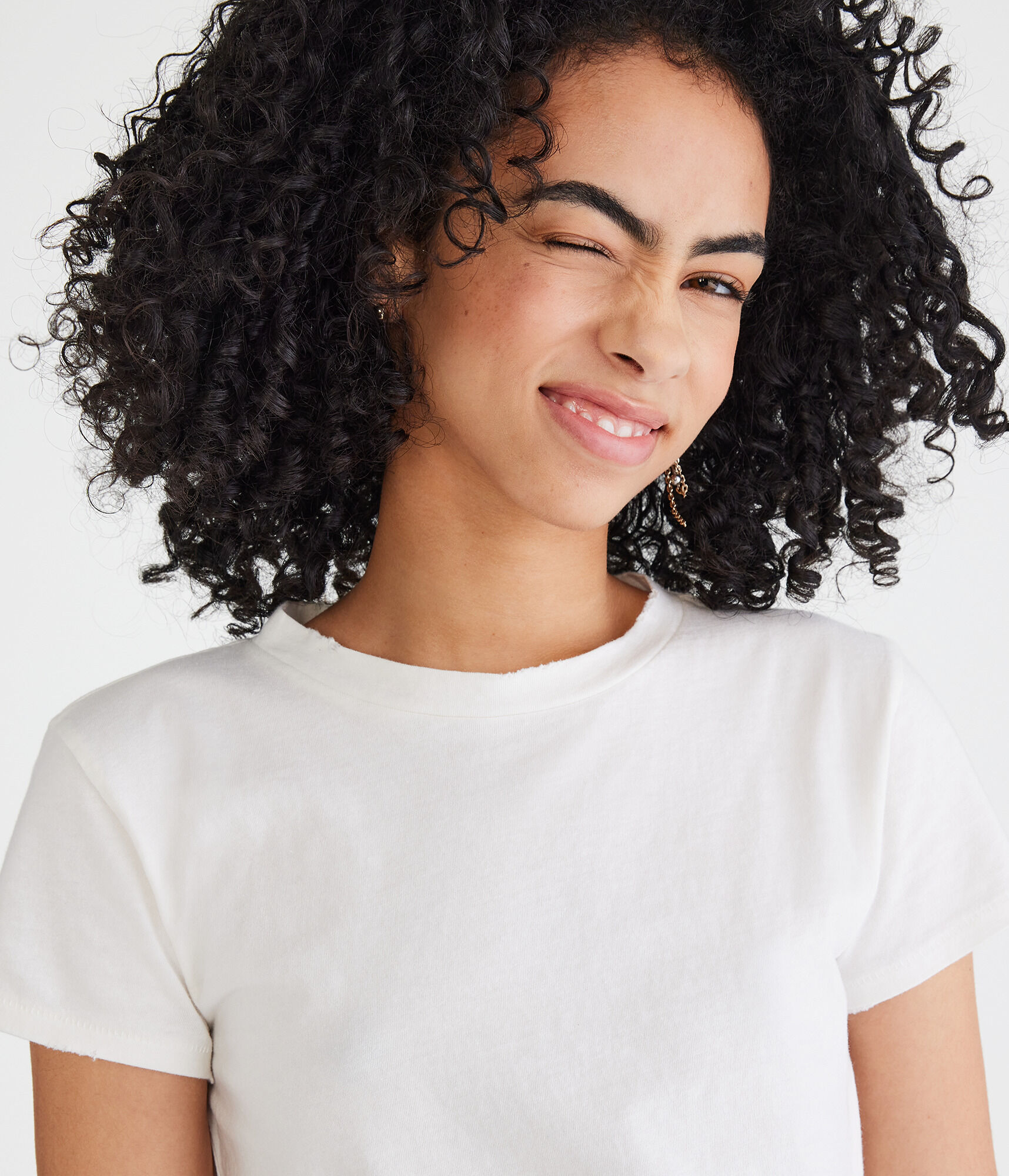 Solid Vintage Fit Crew Tee