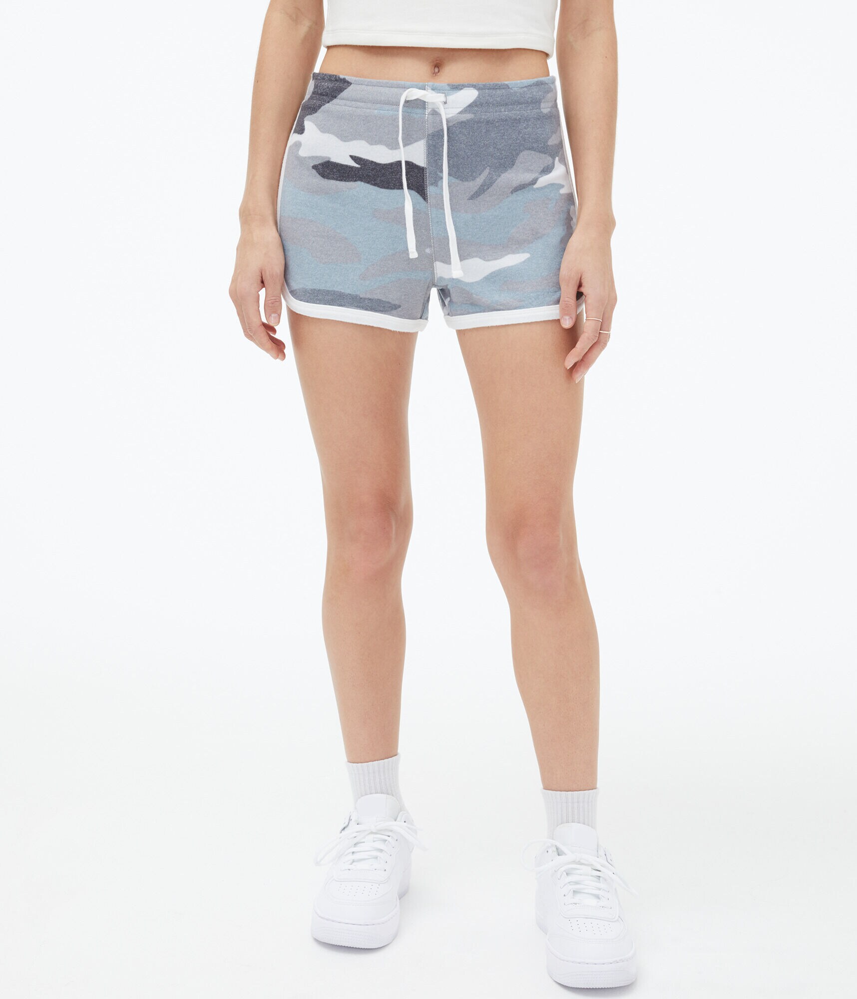Camo Fuzzy Girlfriend Shorts