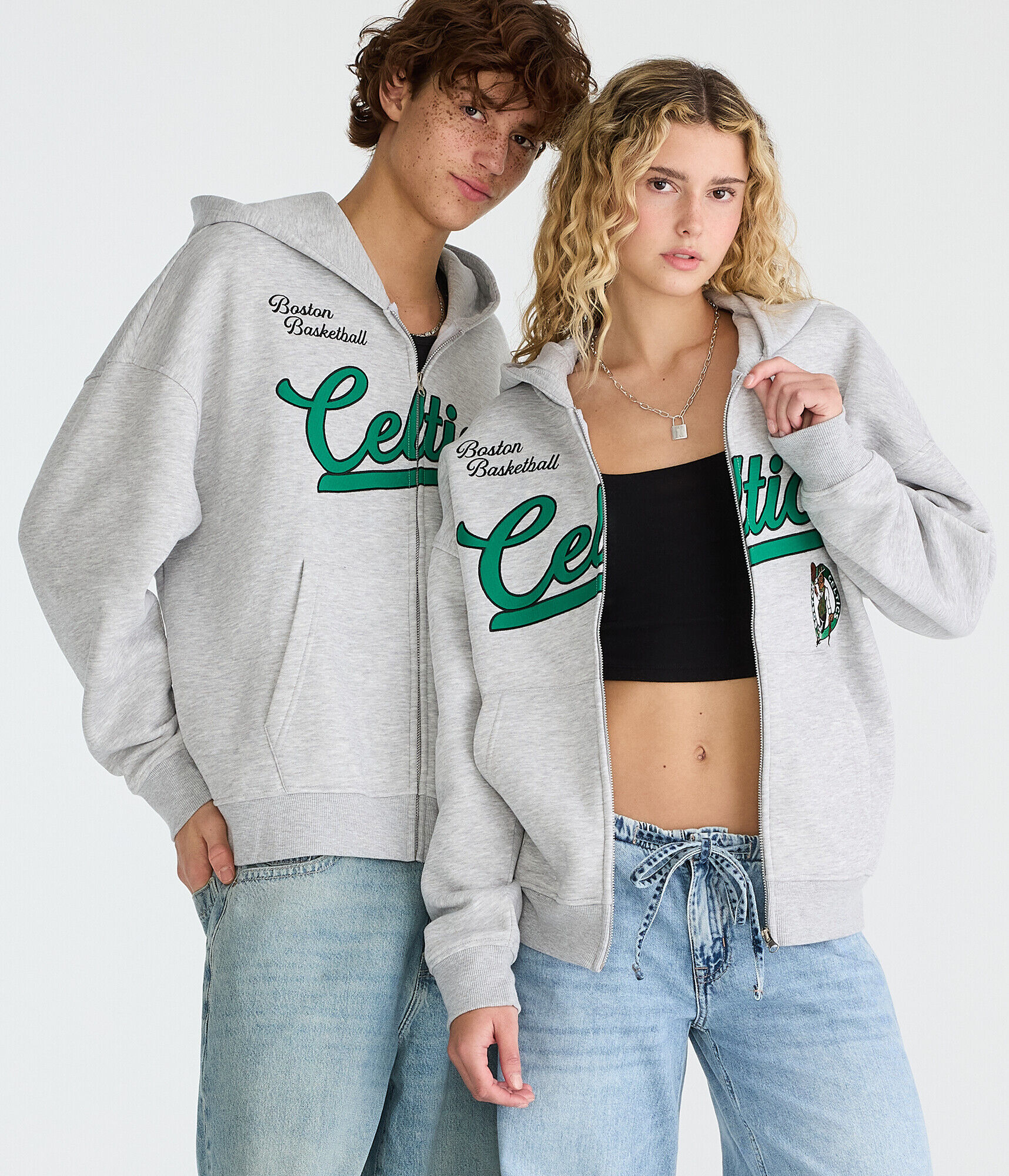 Boston Celtics Basketball Full-Zip Hoodie