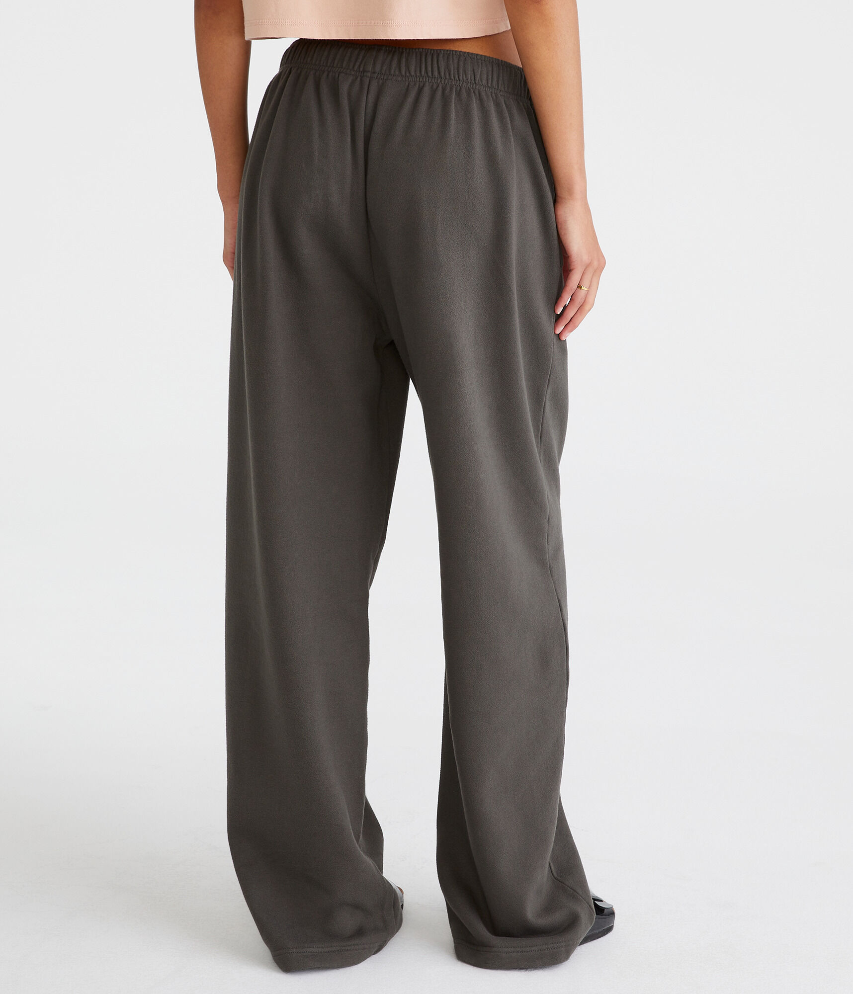 High-Waisted Straight Leg Sweatpants