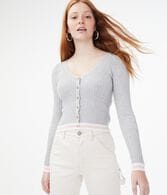 Ribbed Bodycon Cardigan