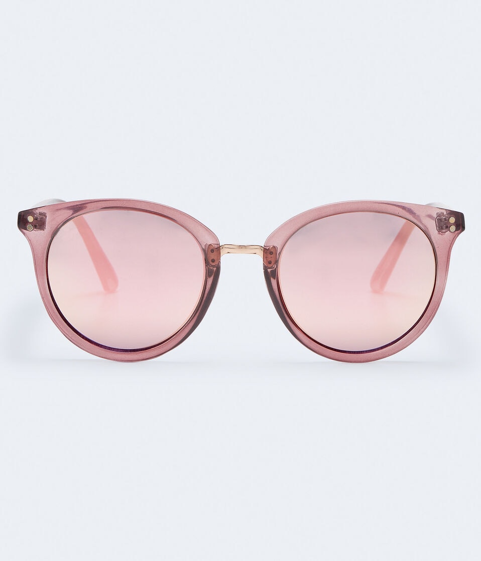 Round Mirrored Sunglasses