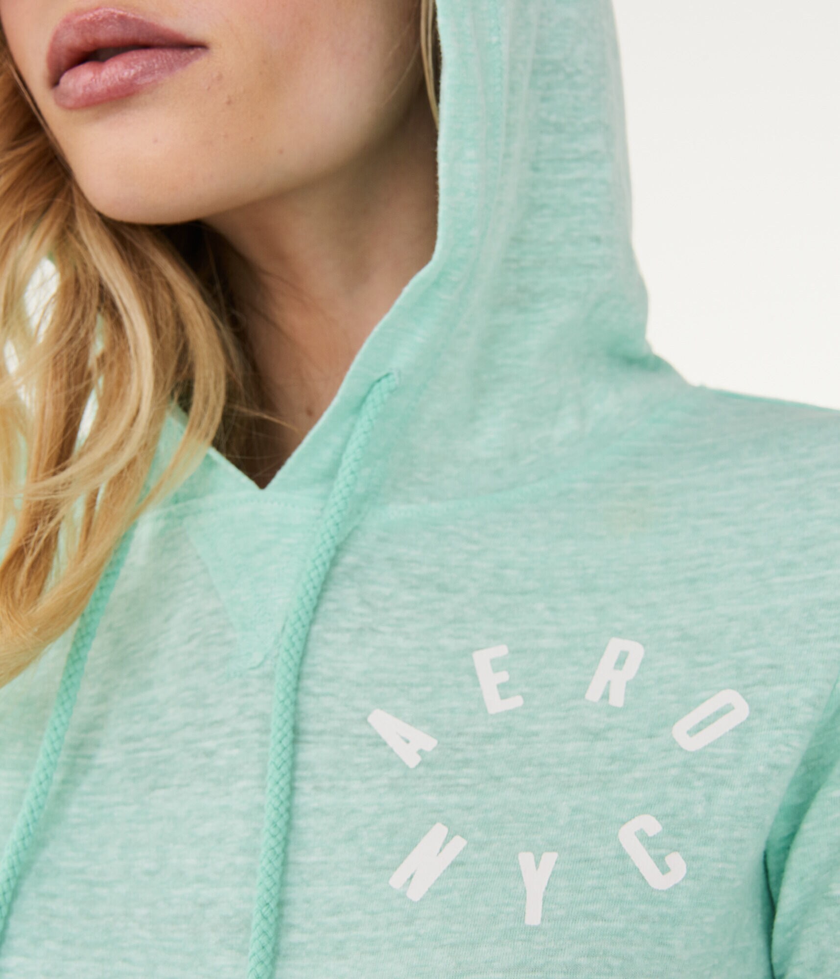 Lightweight Aero NYC Logo Pullover Hoodie