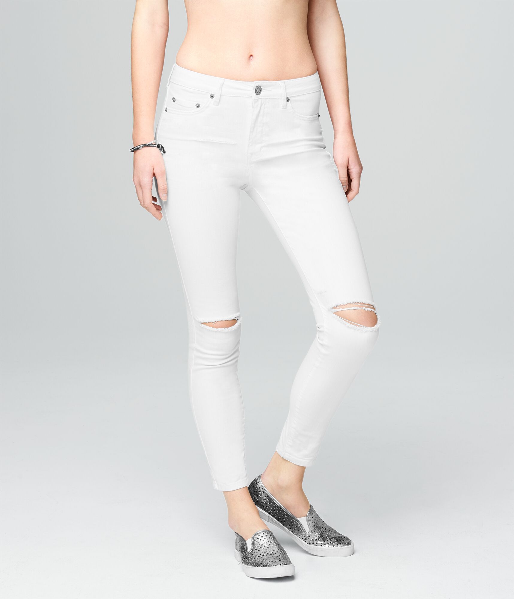 Seriously Stretchy Color Wash High-Waisted Ankle Jegging