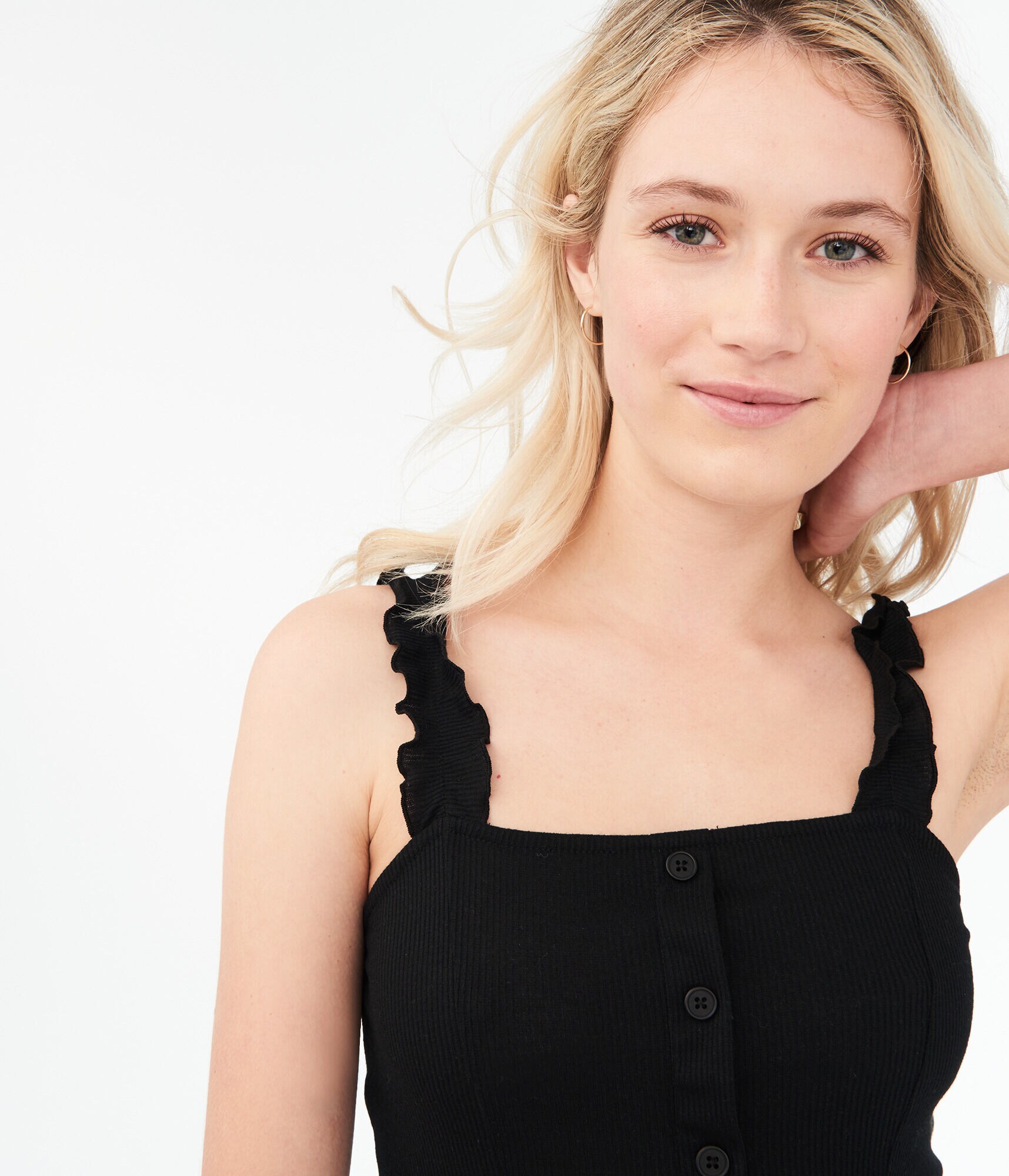 Seriously Soft Ruffle-Strap Tank