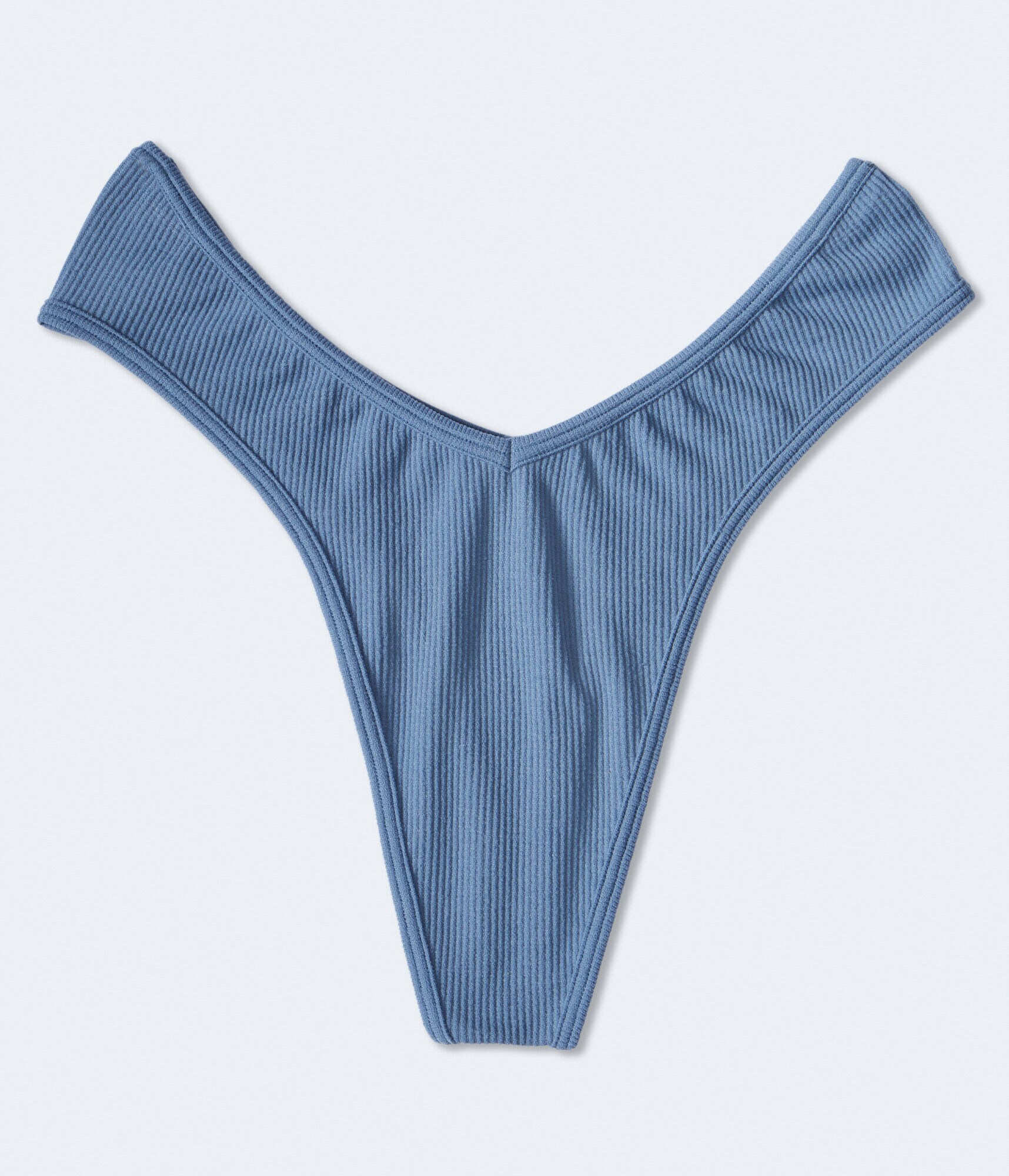 Seamless Ribbed V Thong