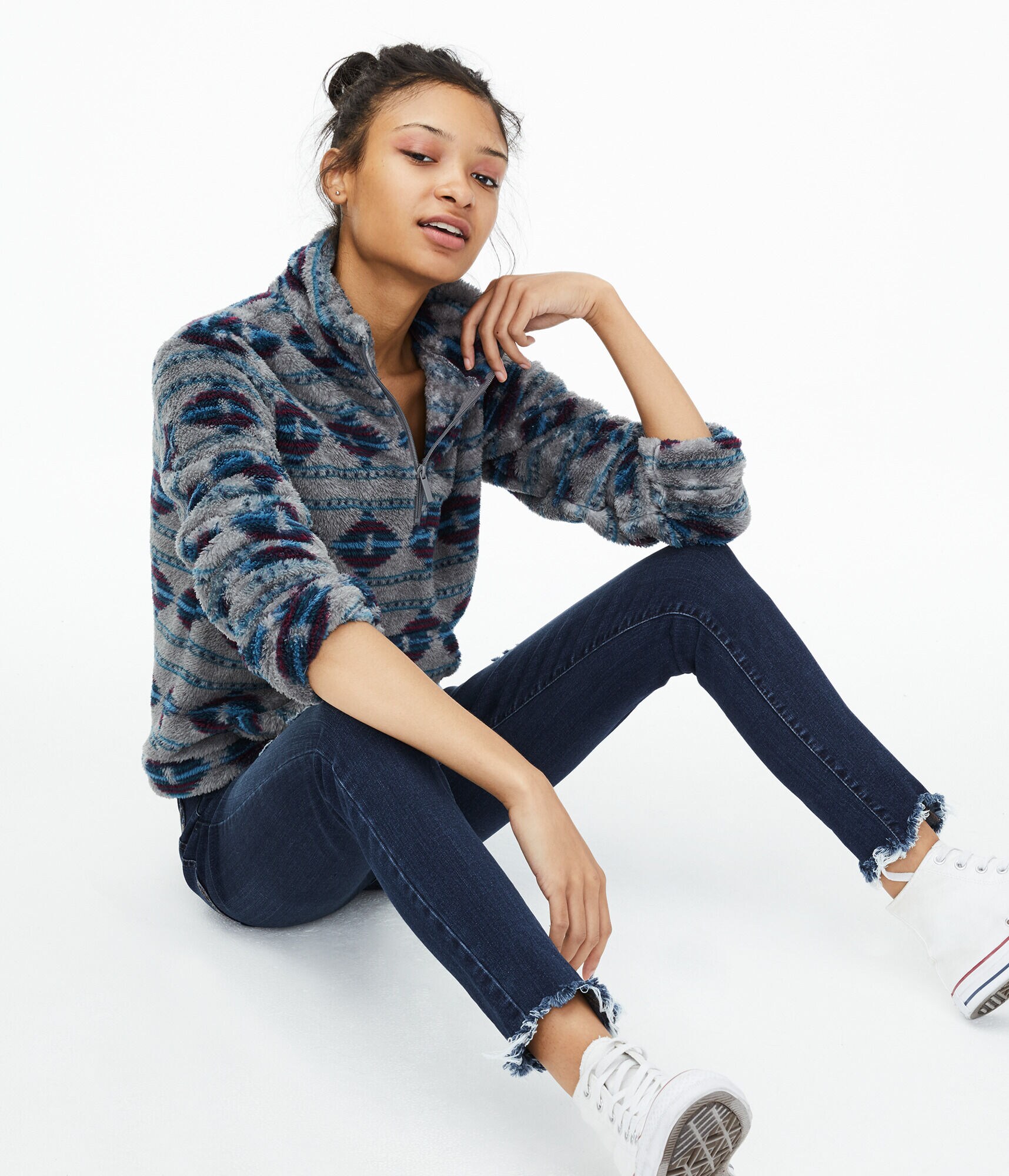 Southwest Fleece Quarter-Zip Pullover Jacket