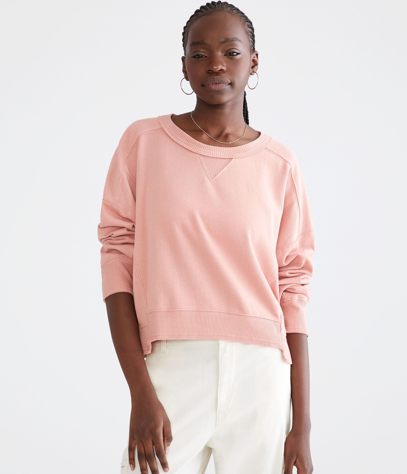 Solid Crew Sweatshirt