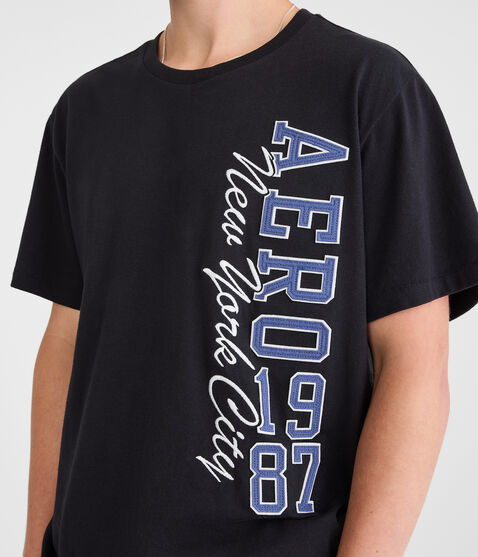 Aero 1987 Vertical Appliqué Graphic Tee Aero 1987 Vertical Appliqué Graphic Tee