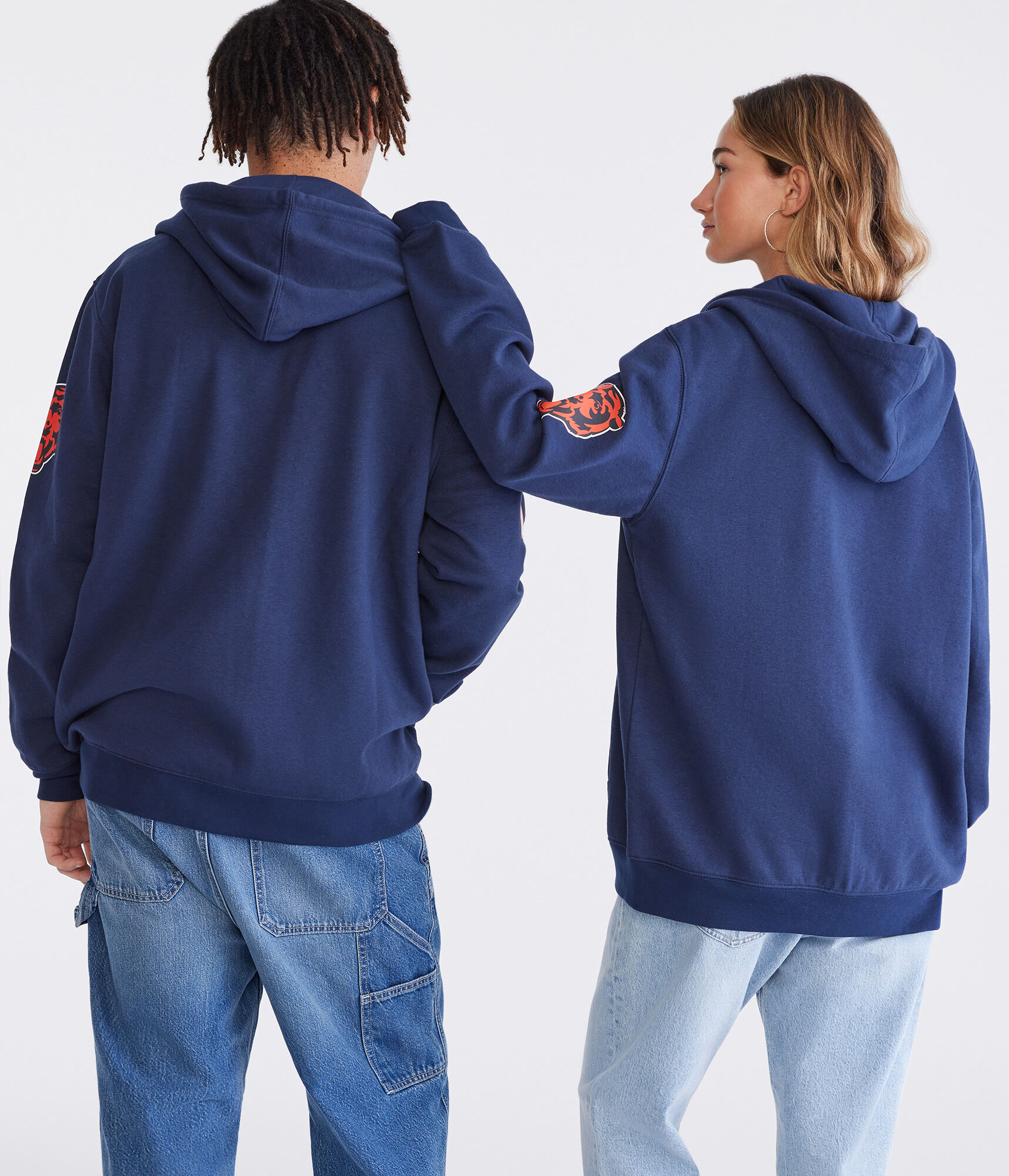 Chicago Bears Script Full-Zip Hoodie