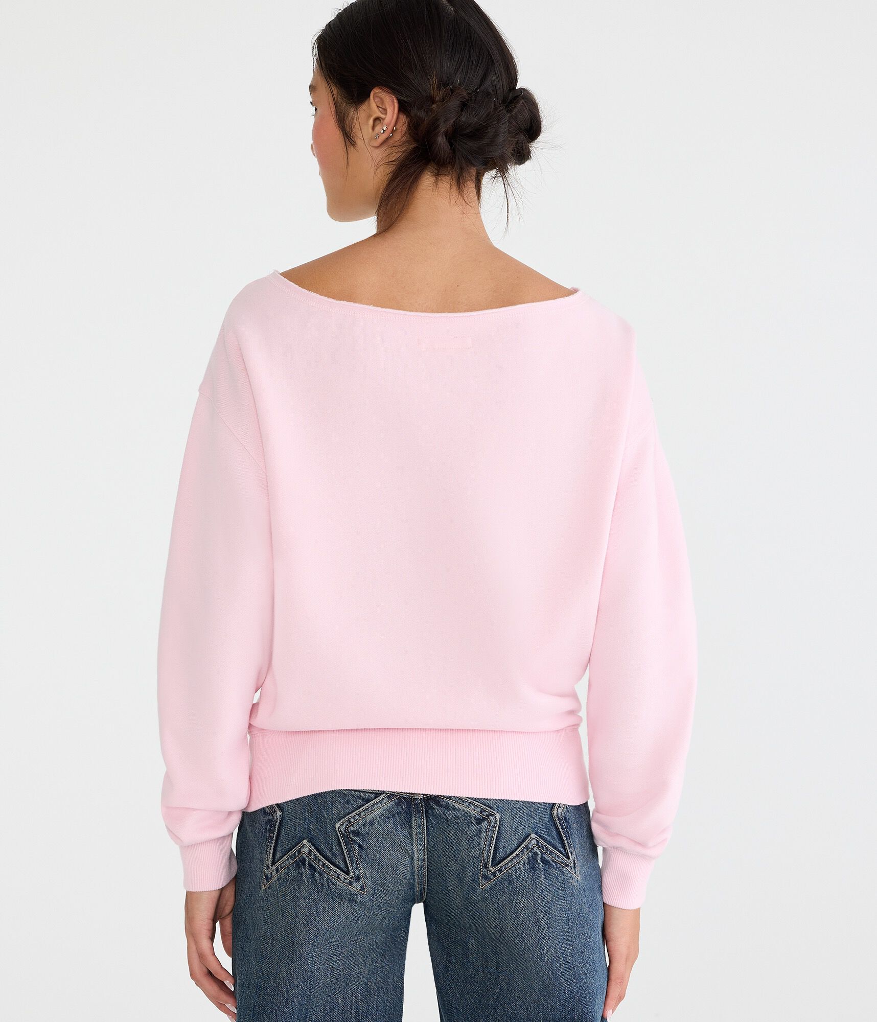 Cloud Soft Oversized Off-The-Shoulder Sweatshirt