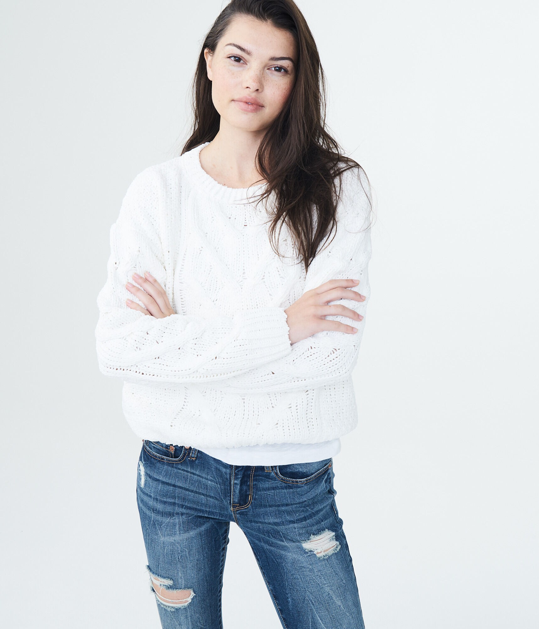 Cable Chenille Sweater