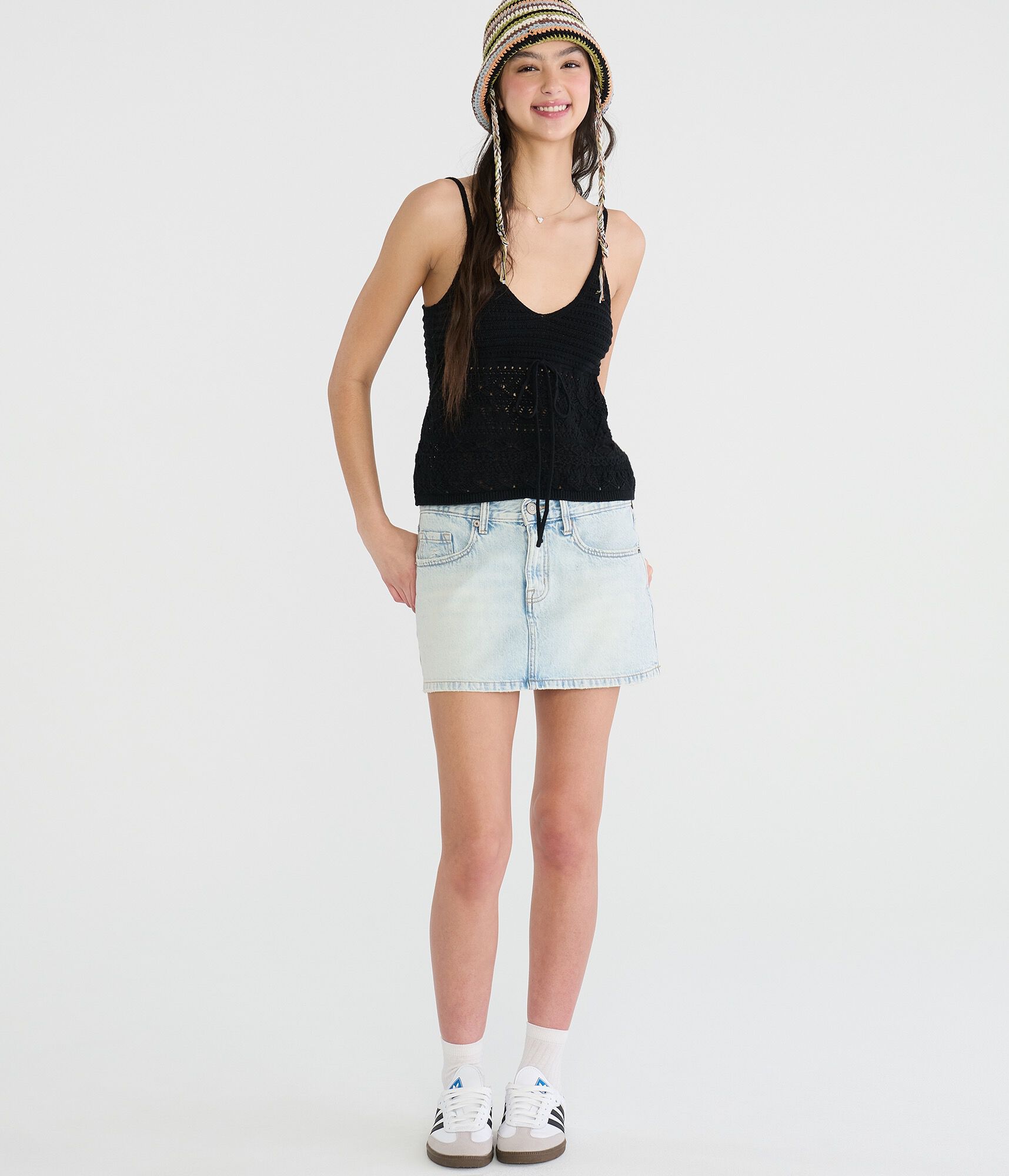 Babydoll Sweater V-Neck Tank Top